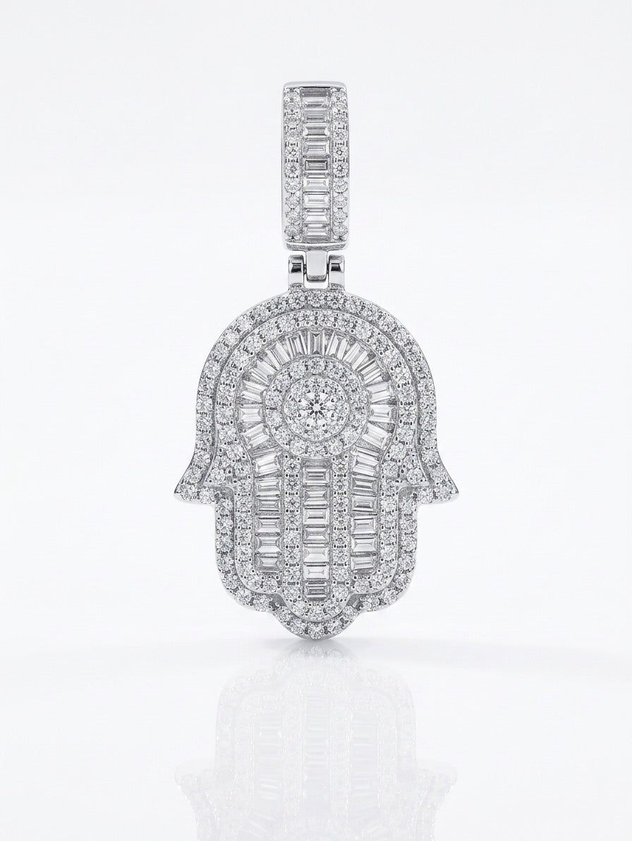 The Radiant Hamsa Pendant