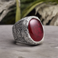 Special KVJ Design Silver Ring Top Quality Natural Ruby