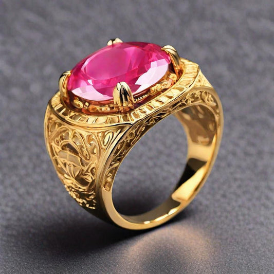 Special KVJ design Ladies pinky Maffia Ring
