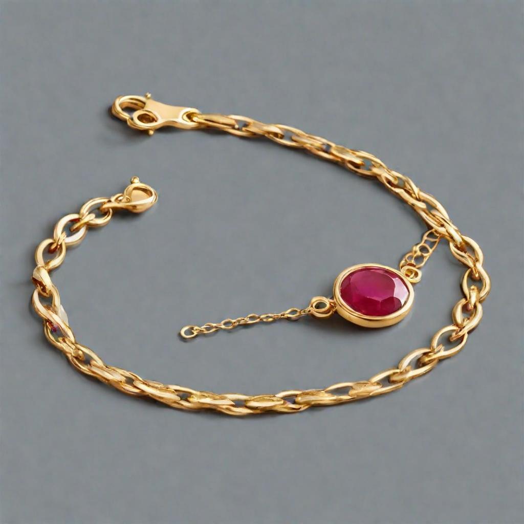 KVJ special design Golden Ruby Bracelet