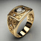 Special KVJ design Art Nouveau Gold Ring