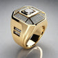 Special KVJ design Men’s Golden Diamond Ring