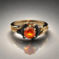 Special KVJ Design Gold Fire Opal Ring