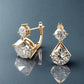 Special KVJ Design Gold Diamond Earrings