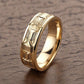 Special KVJ Design Gold Wedding Band