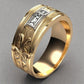 KVJ Special Design Gold Wedding Band