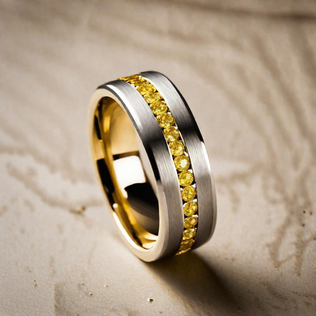 Special KVJ Design Gold Diamond Ring