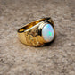 Special KVJ Design Gold Opal Ring