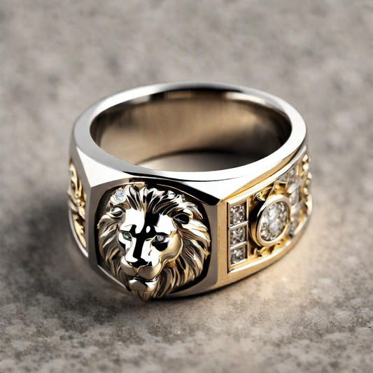 Special KVJ Design Diamond Golden Ring
