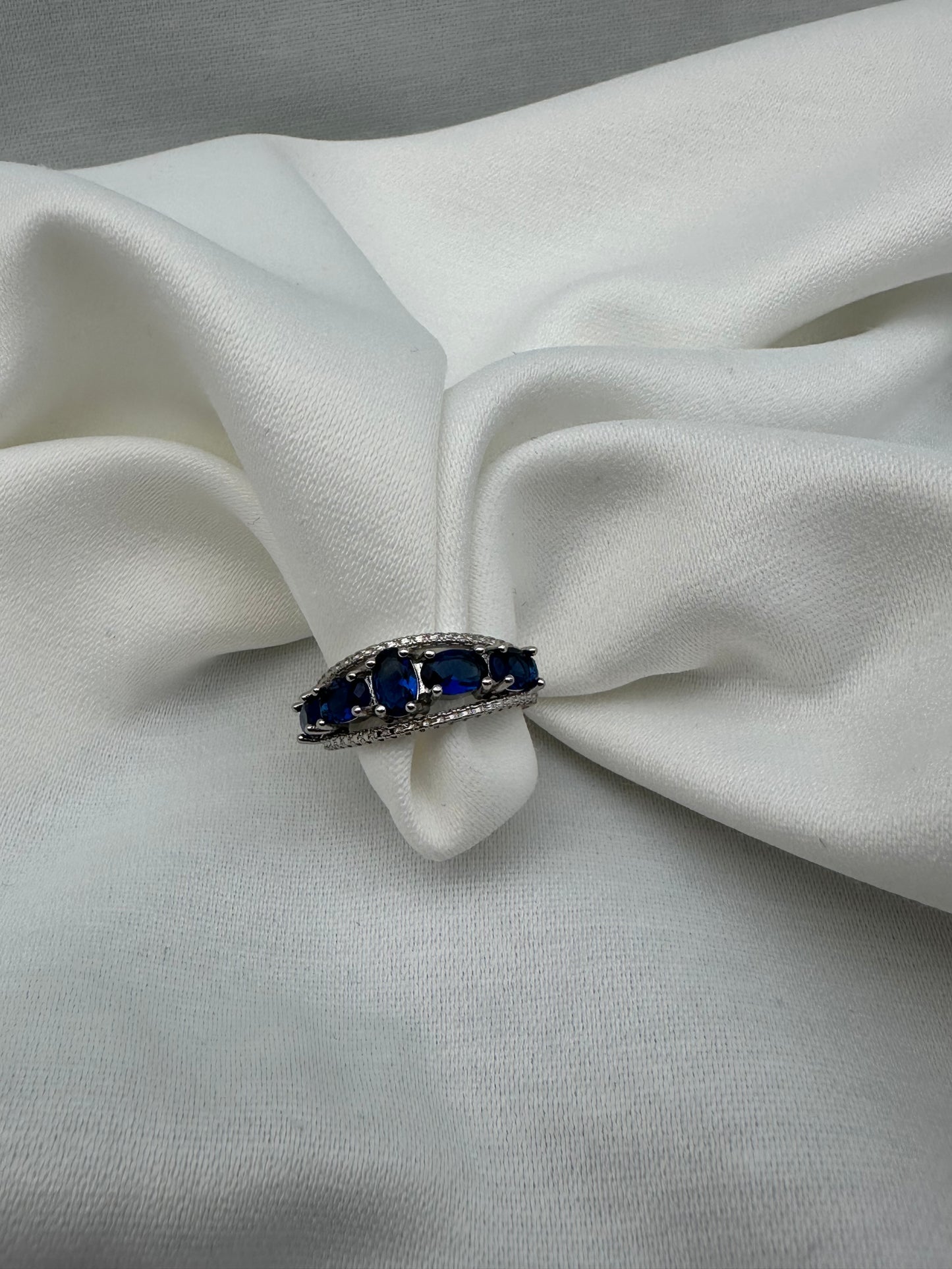 Silver Blue Ring