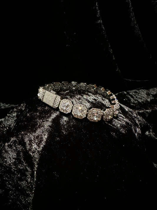 Silver Moissanites Bracelet