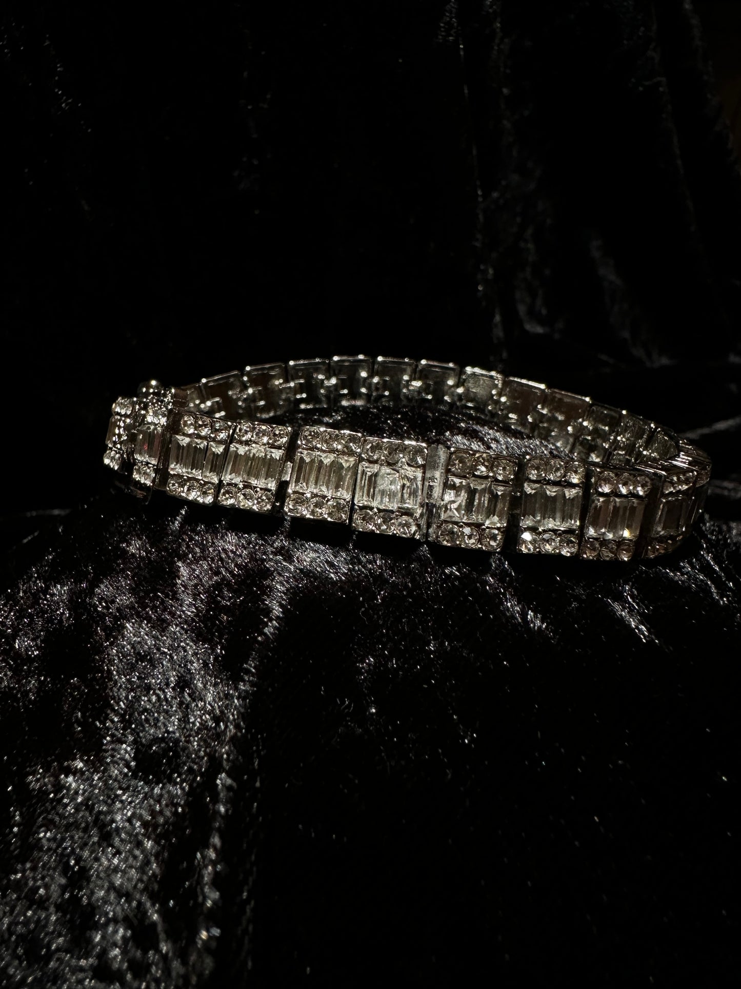 Silver Bracelet Cz Stones