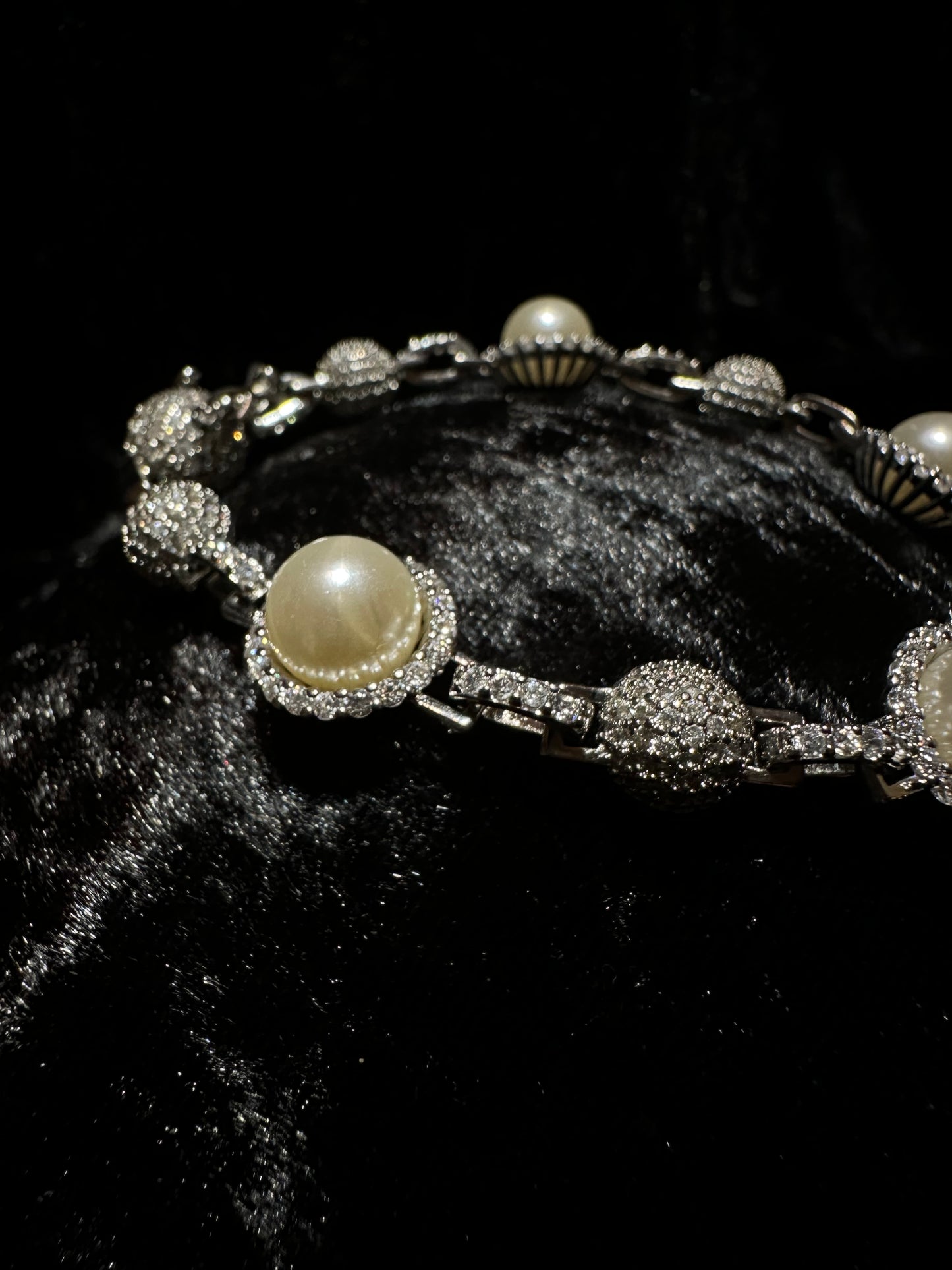 Silver Pearl Bracelet