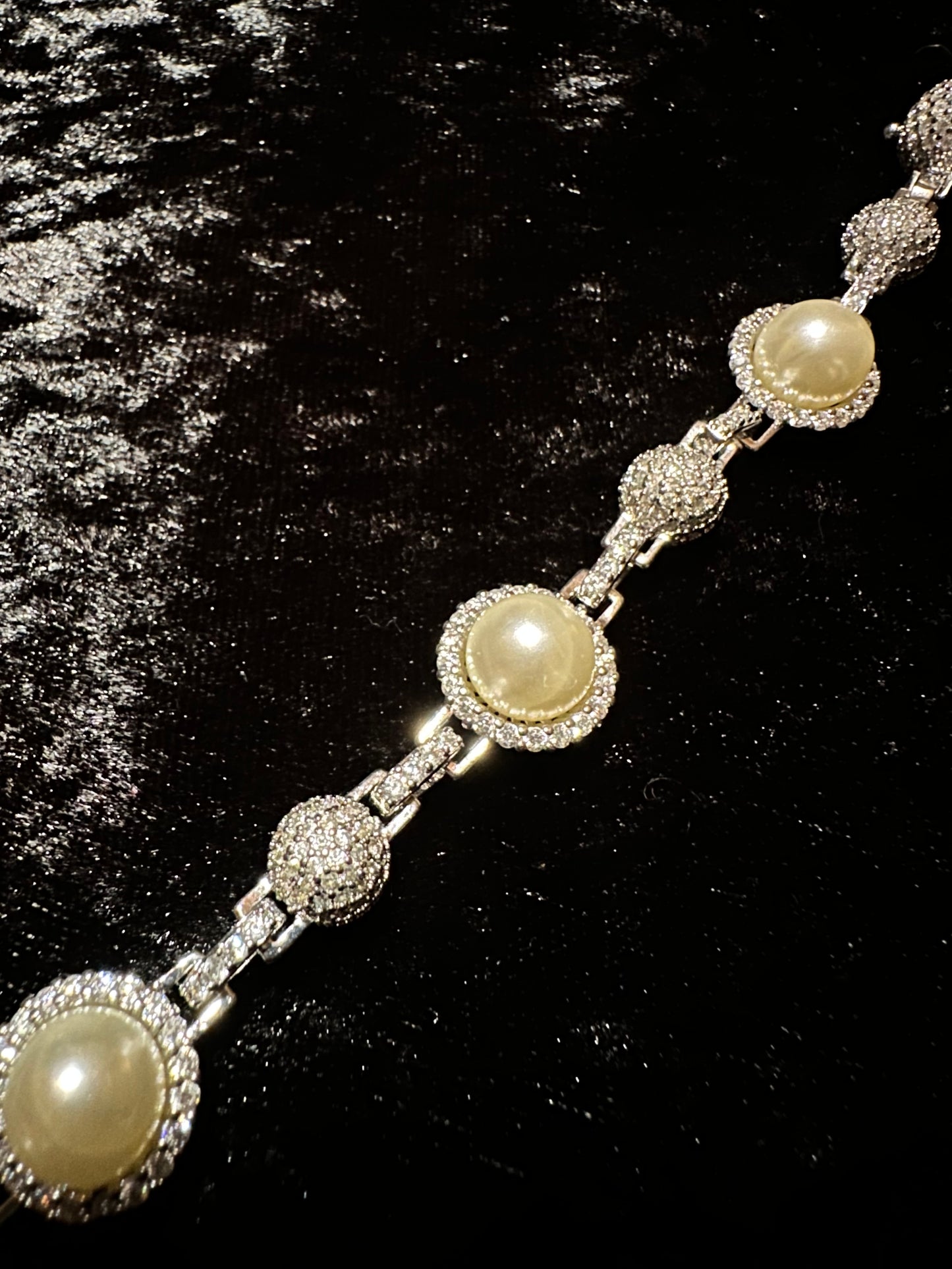 Silver Pearl Bracelet