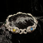 Silver Moissanites Eye Bracelet