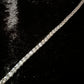 Silver Moissanites Bracelet 3mm