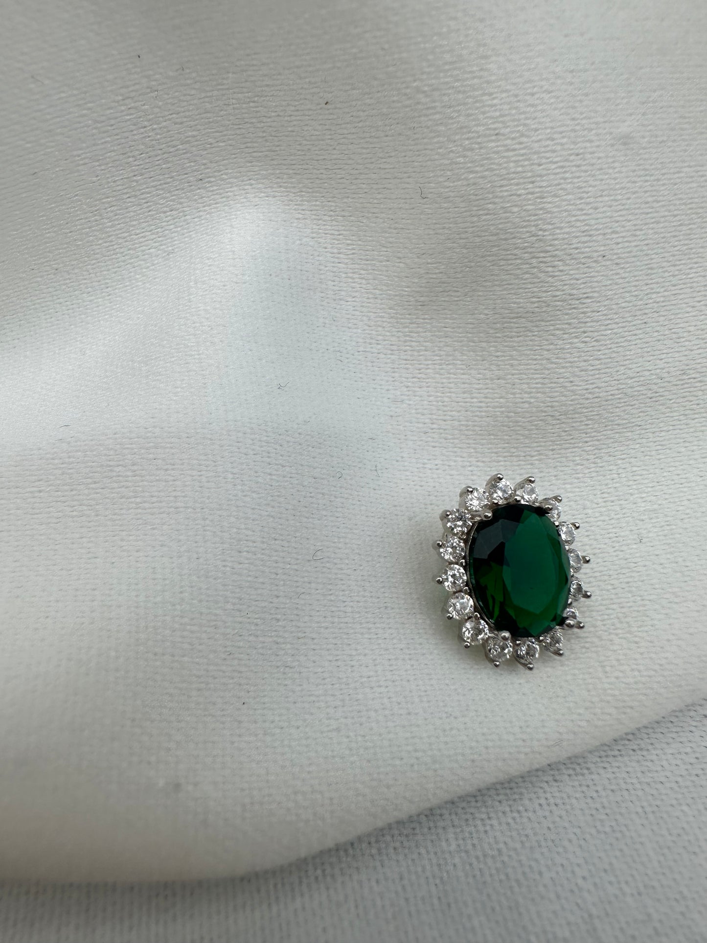 Silver Green Pendant