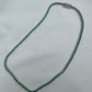 Silver Green tennis Necklace 3MM 40cm