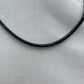 Silver Black Tennis Chain 3MM 45CM