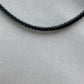 Silver Black Tennis Chain 3MM 45CM