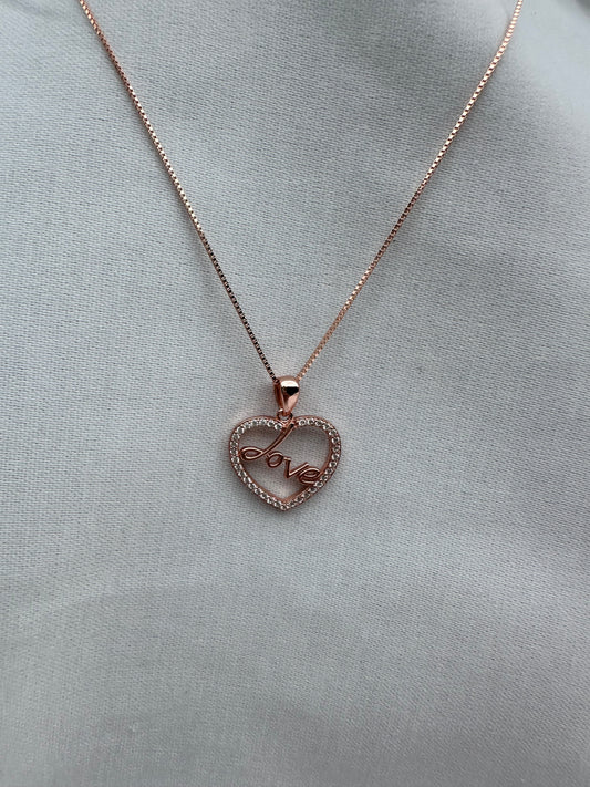 Silver Love Necklace