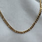 Silver Gold Plated Figaro Chain 3mm 50CM