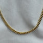 Cuban Link Chain Silver Gold Plated 5mm 50cm