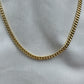 Cuban Link Chain Silver Gold Plated 5mm 50cm