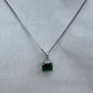 Silver Green necklace