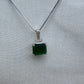 Silver Green necklace