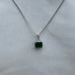 Silver Green necklace