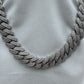 Silver Cuban Link Chain 20mm 55cm