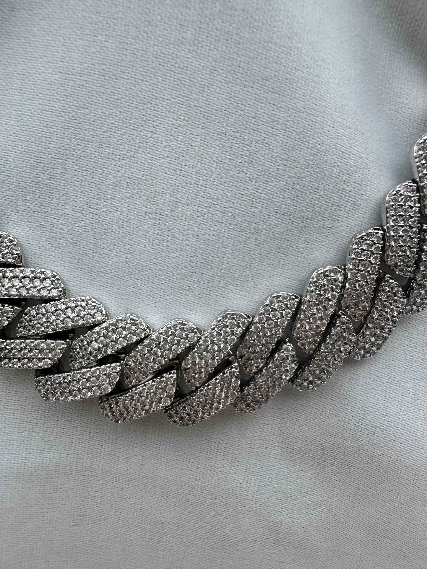 Silver Cuban Link Chain 20mm 55cm