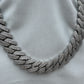 Silver Cuban Link Chain 20mm 55cm