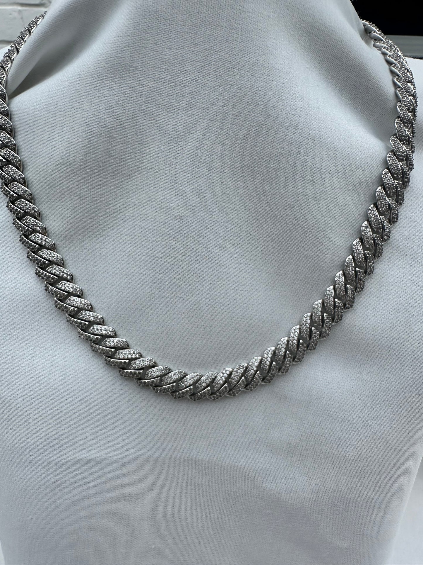 Silver Cuban Link Chain 10mm 50cm