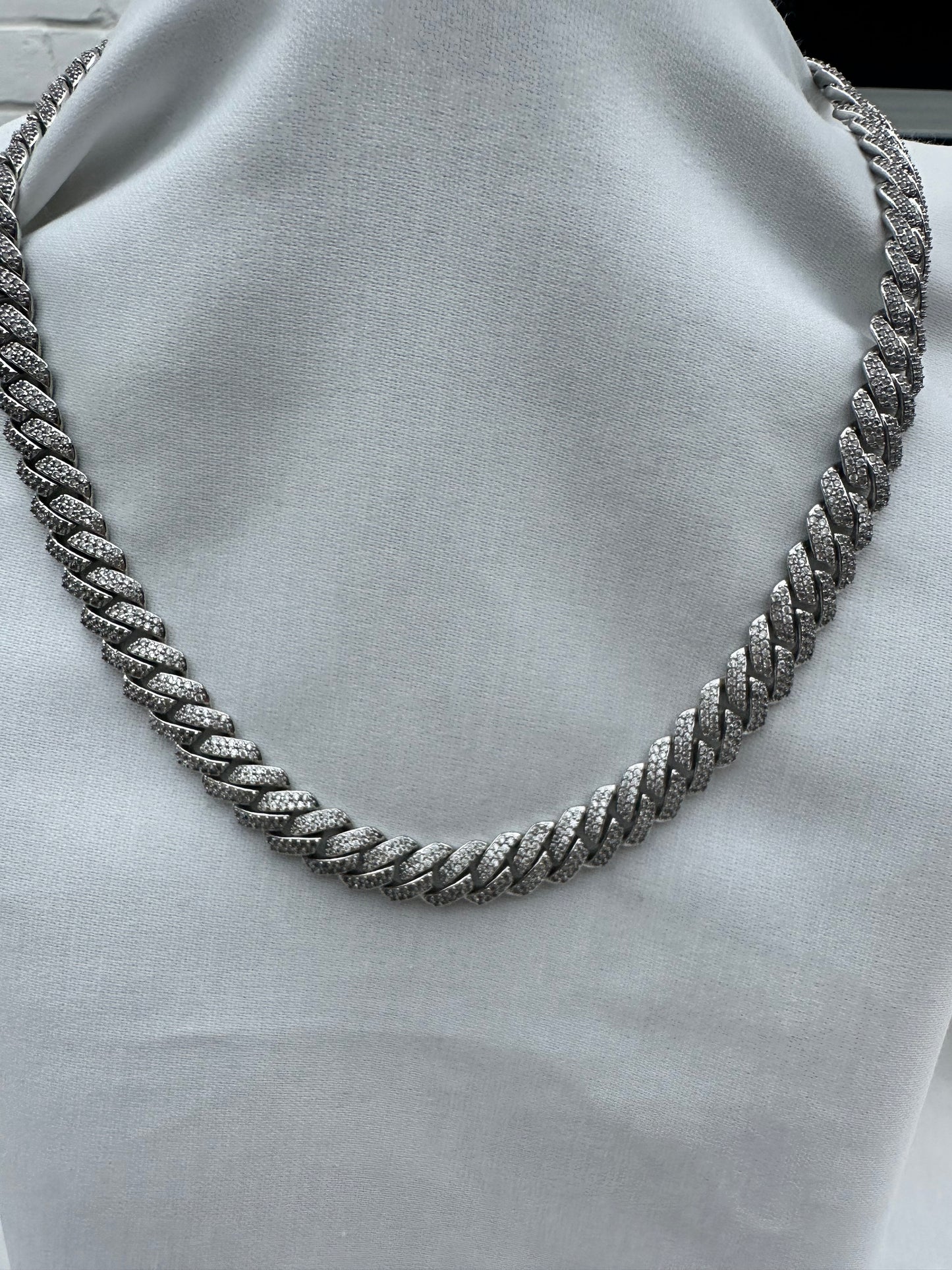 Silver Cuban Link Chain 10mm 50cm