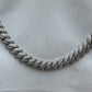 Silver Cuban Link Chain 10mm 50cm