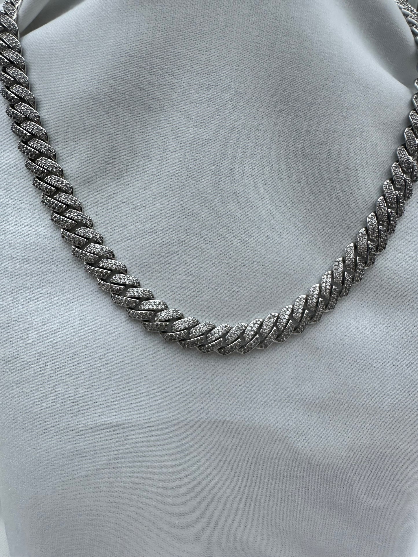 Silver Cuban Link Chain 10mm 50cm