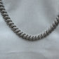 Silver Cuban Link Chain 10mm 50cm