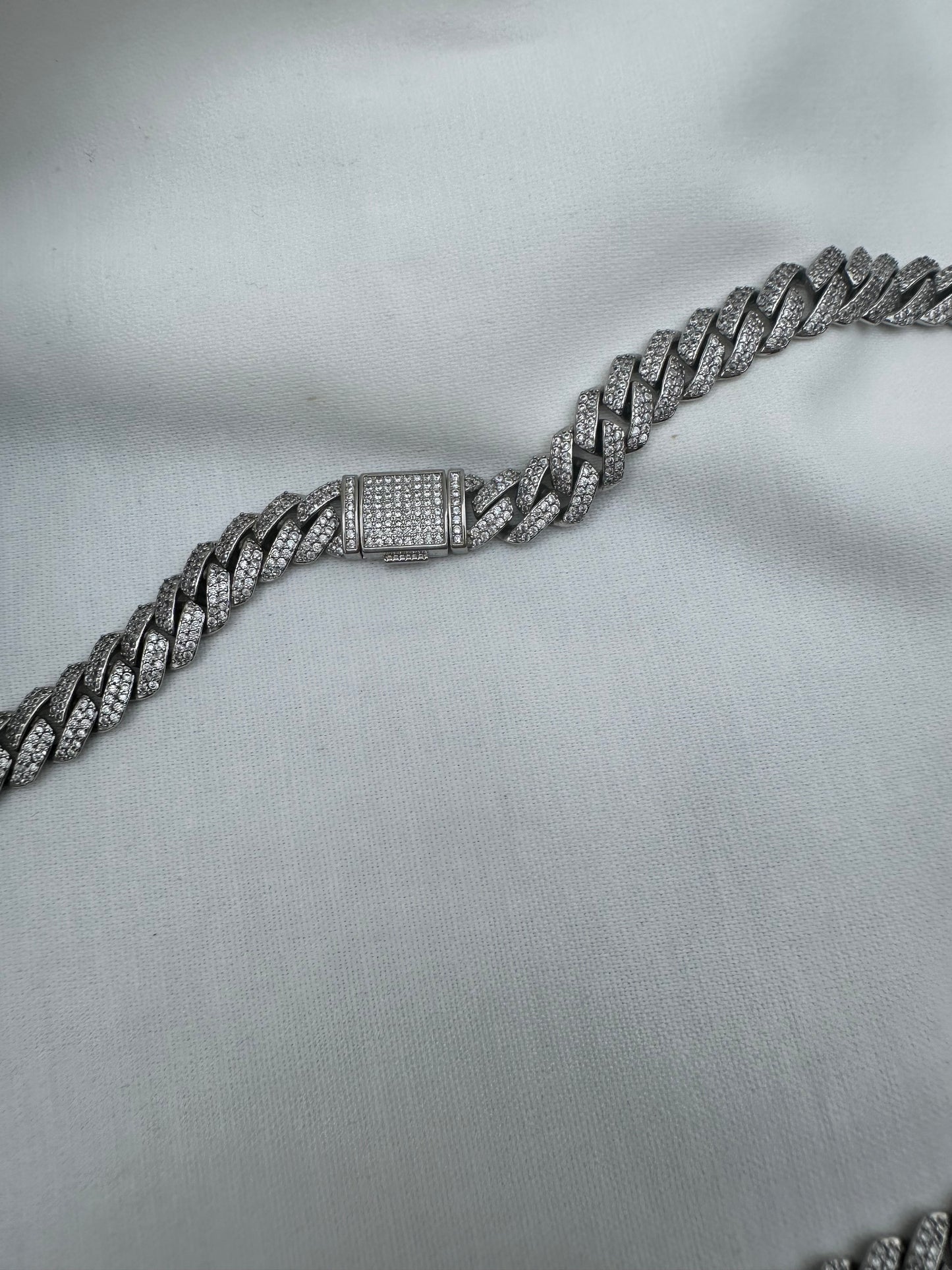 Silver Cuban Link Chain 10mm 50cm