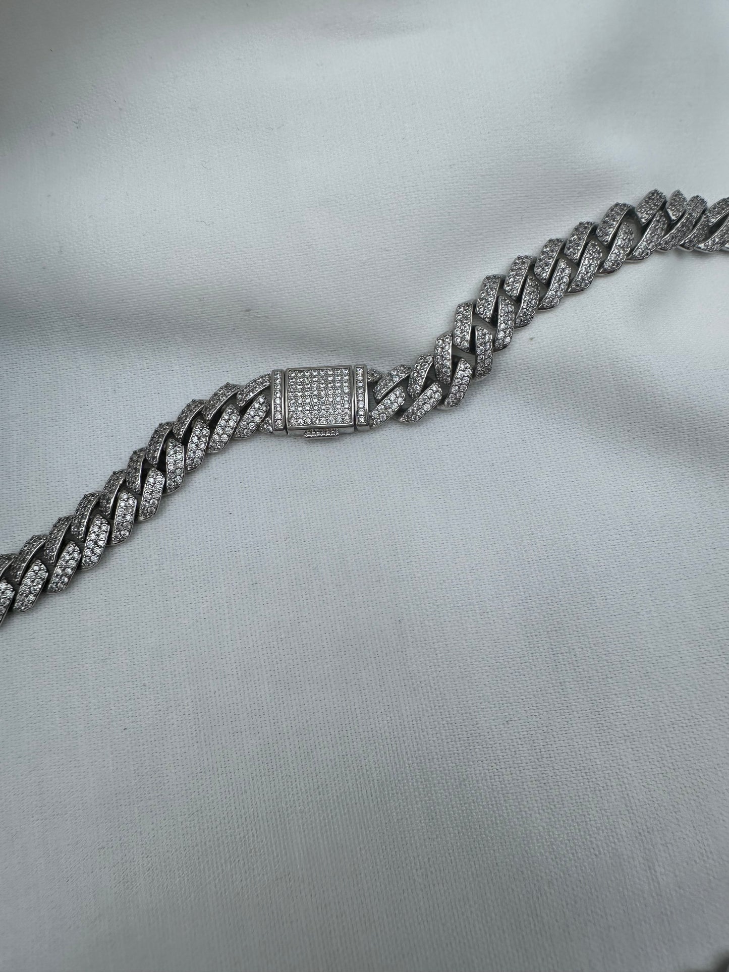 Silver Cuban Link Chain 10mm 50cm