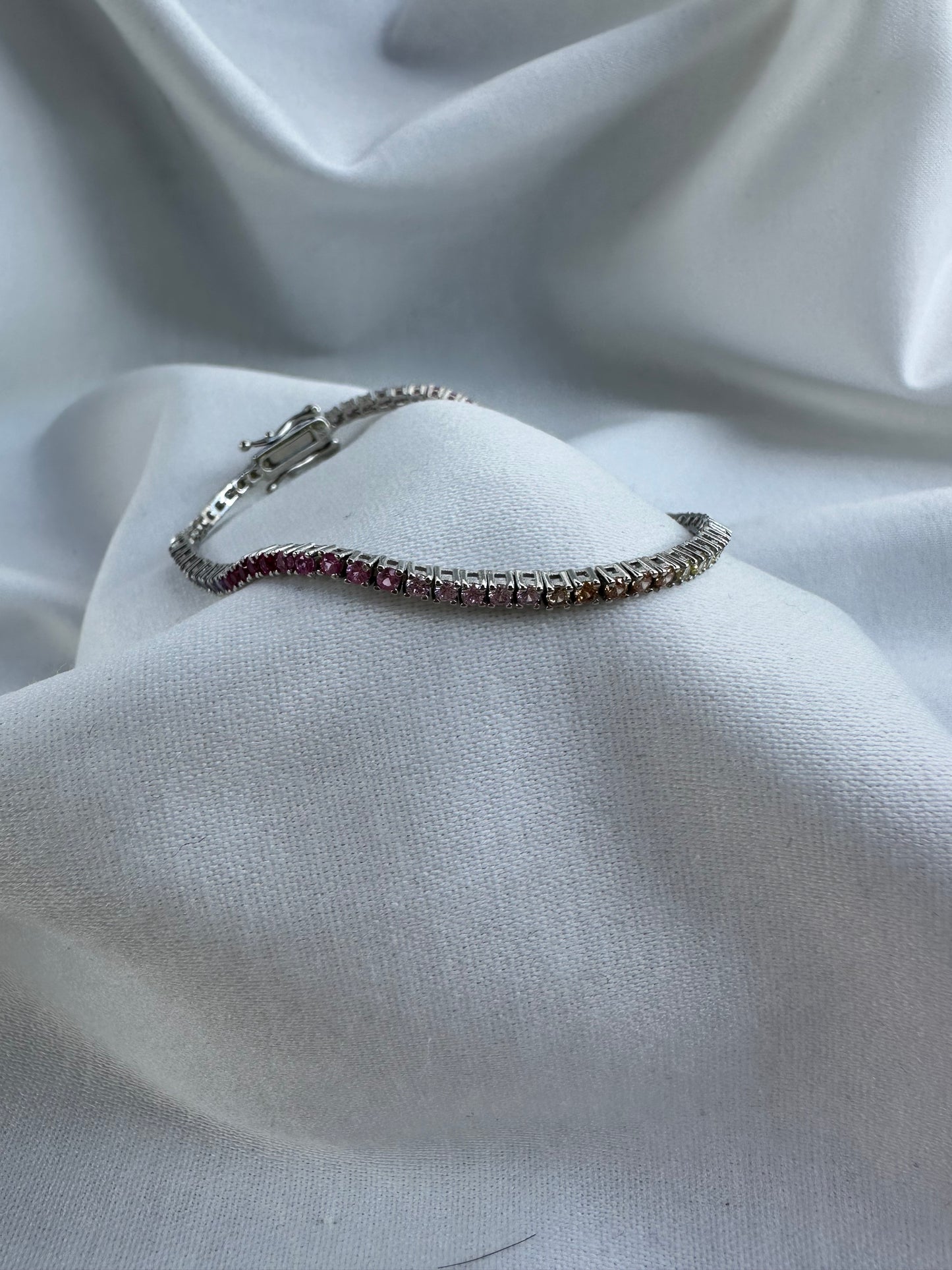 Silver Rainbow Bracelet