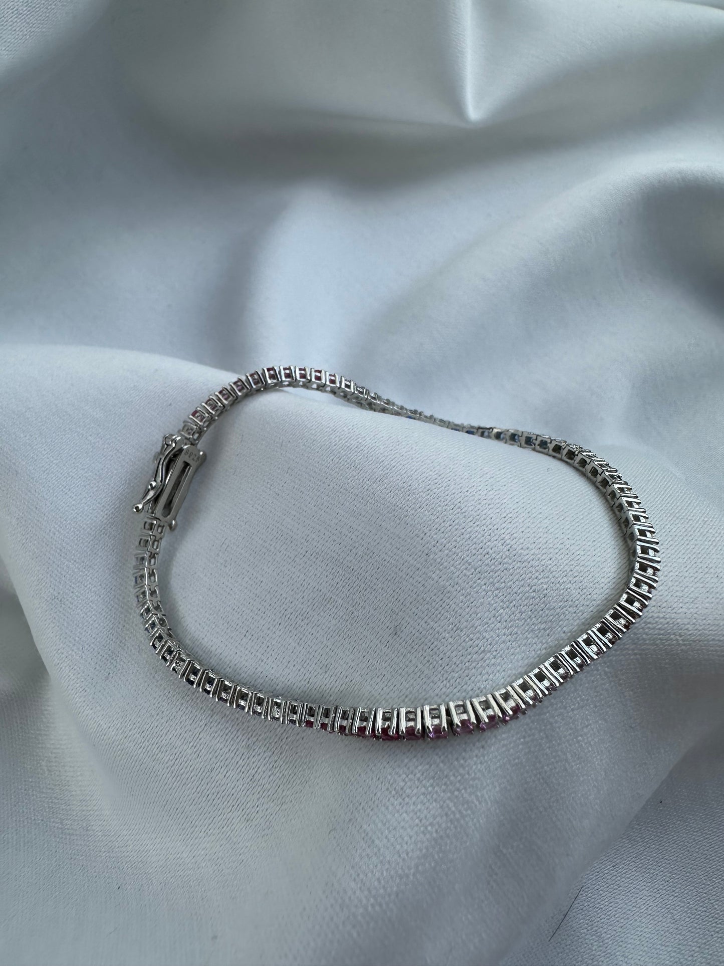 Silver Rainbow Bracelet