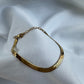 Silver Gold Plated Herringbone Bracelet Gold Plated 5mm