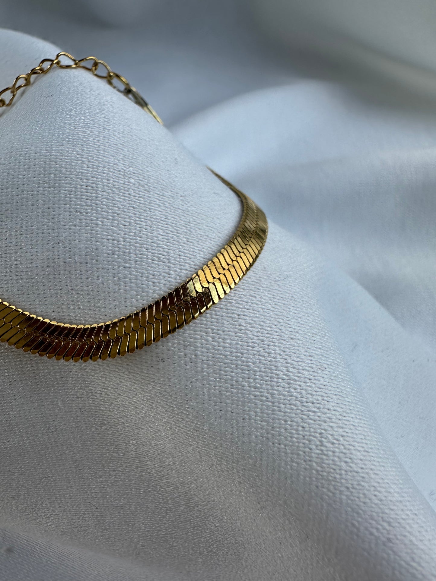 Silver Gold Plated Herringbone Bracelet Gold Plated 5mm