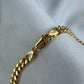 Silver Cuban Link Bracelet Gold Plated 5mm