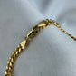 Silver Cuban Link Bracelet Gold Plated 5mm