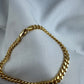 Silver Cuban Link Bracelet Gold Plated 5mm