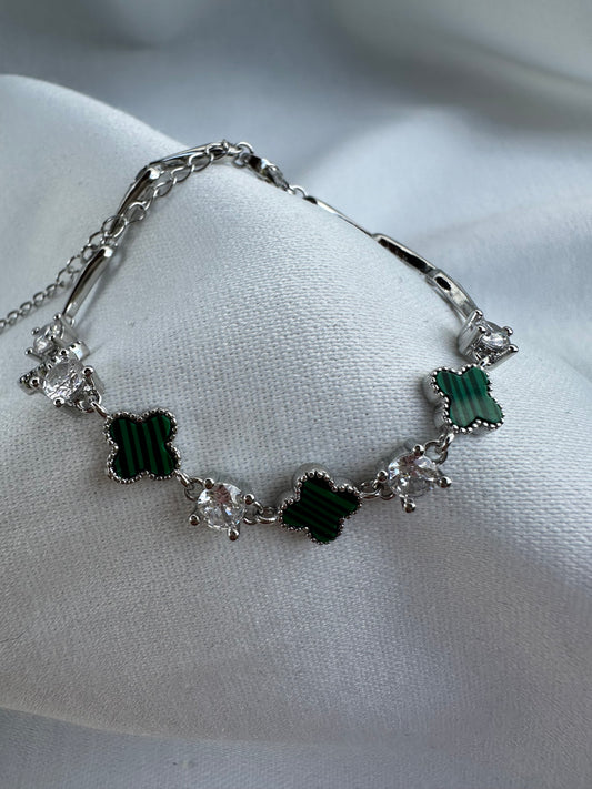 Silver Clover Bracelet