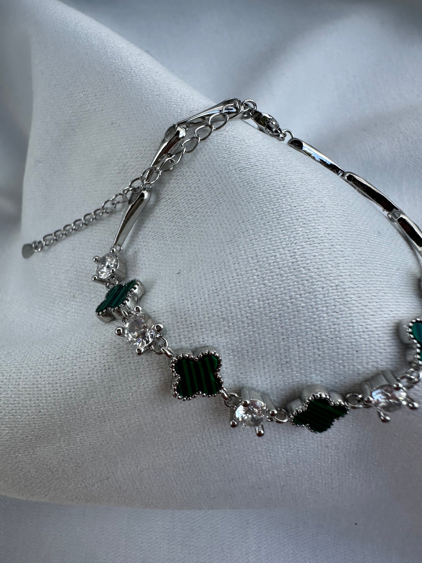 Silver Clover Bracelet